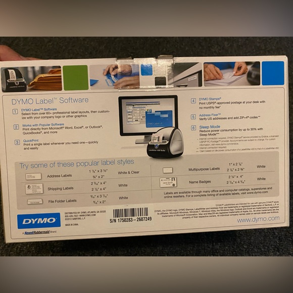 DYMO Label and Postage Writer 450 Turbo. NEW❗️Box opened for pics - Picture 13 of 15